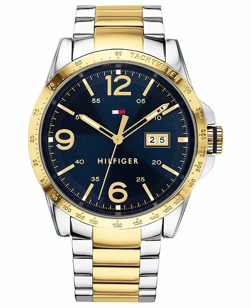 tommy hilfiger men's 1791053 stainless steel watch with link bracelet